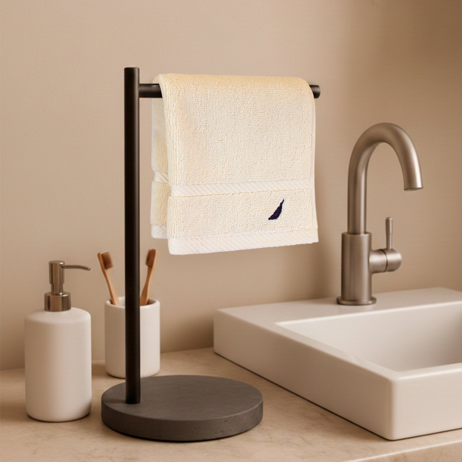 Toalla de cara Beige
