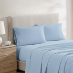 Juego de sábanas 4 piezas king celeste