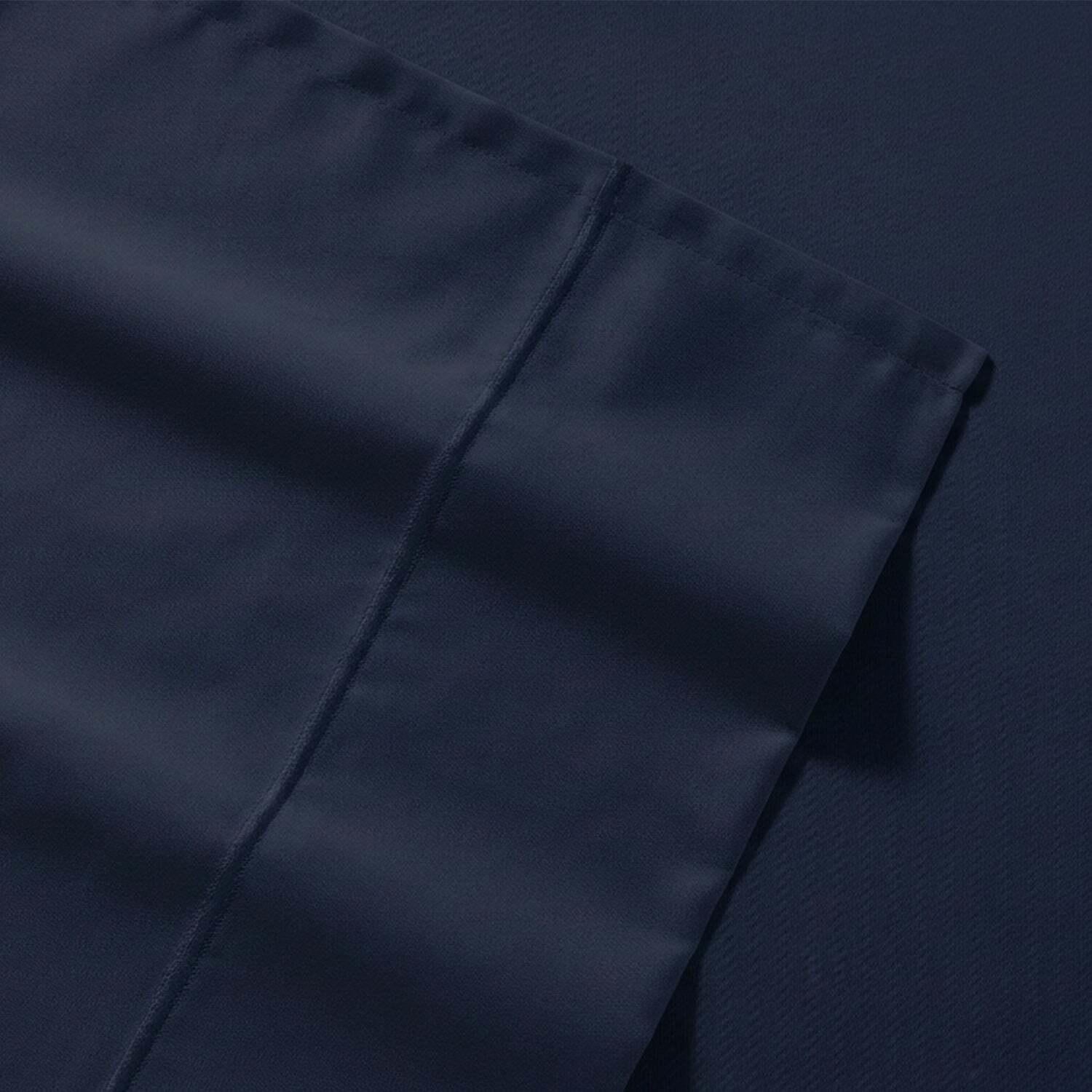 Juego de sábanas 4 piezas 2 plazas azul marino