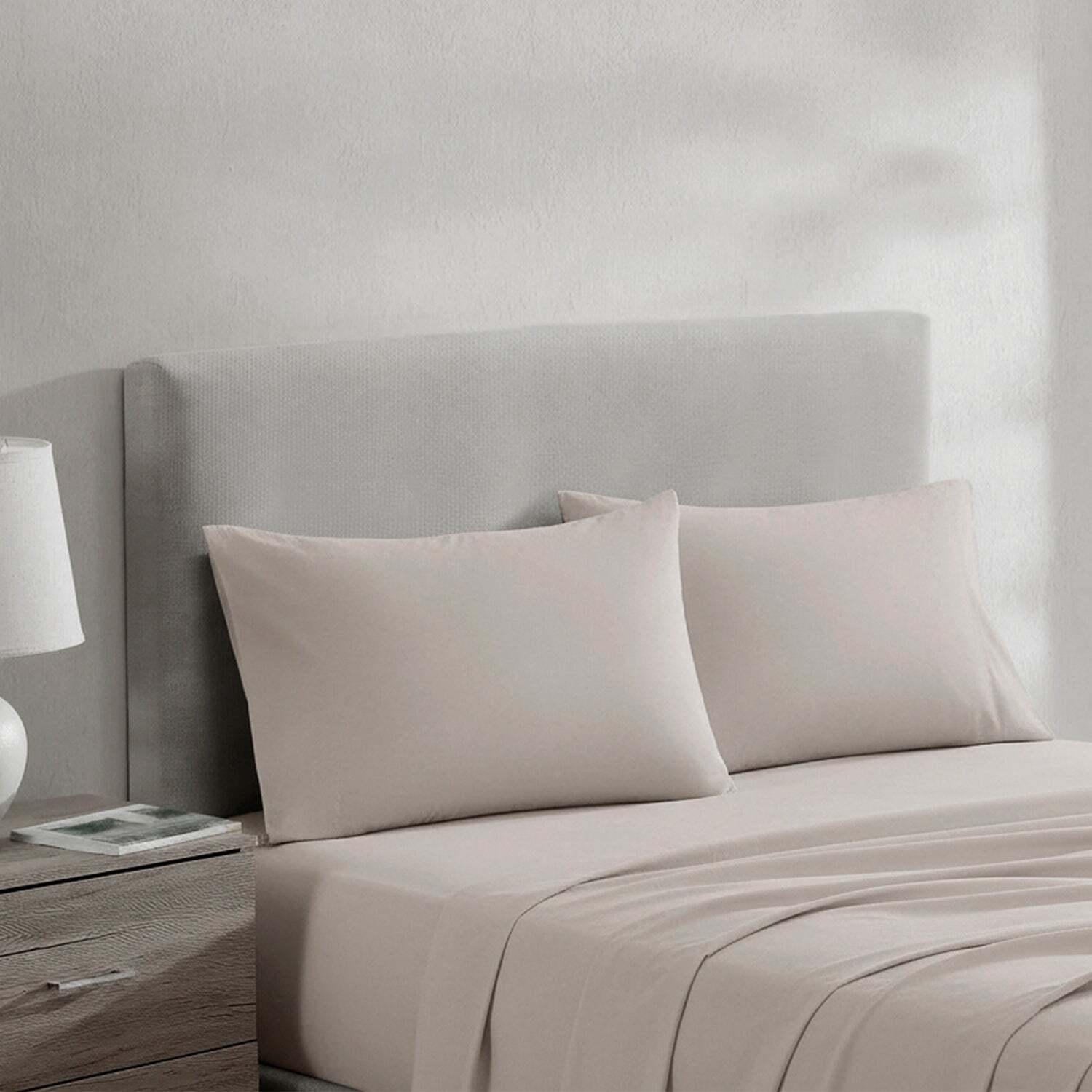 Juego de sábanas 4 piezas 2 plazas marrón