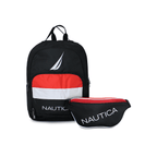 Mochila Pólux + Banano Kappa Nautica - Negro