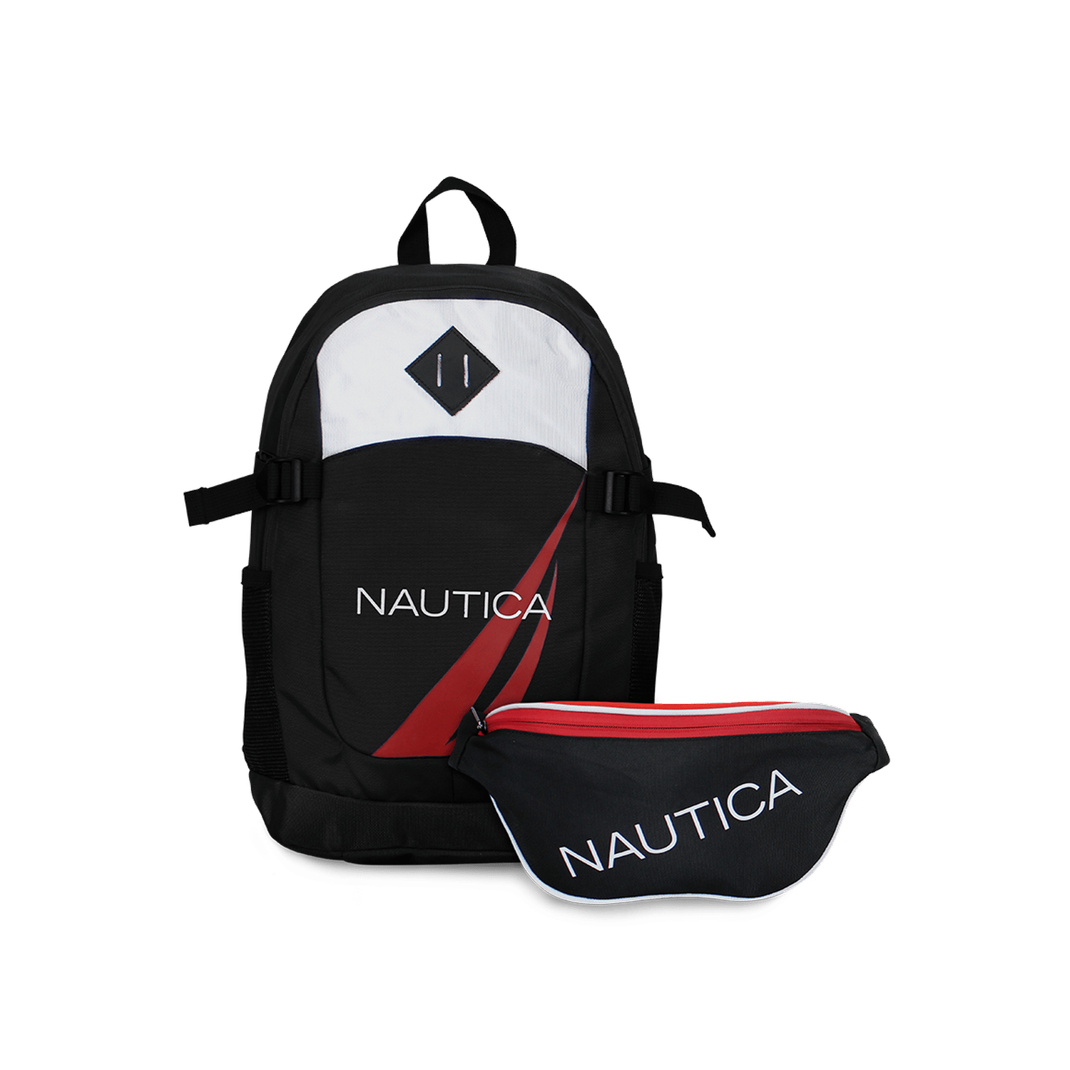Mochila Atlas + Banano Kappa Nautica - Negro
