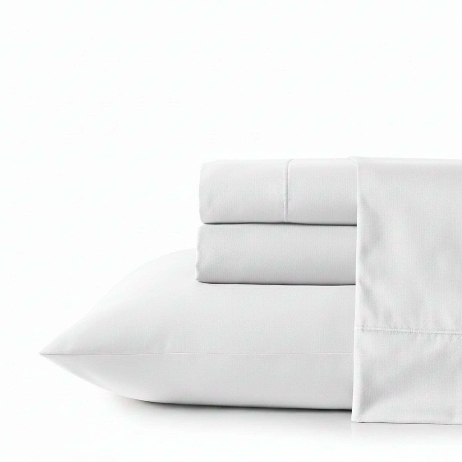 Juego de sábanas 4 piezas 2 plazas blanco