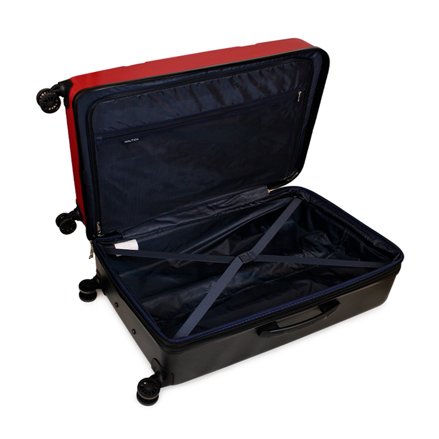 Set 3 Maletas Bora S+M+L roja + Organizador negro Nautica