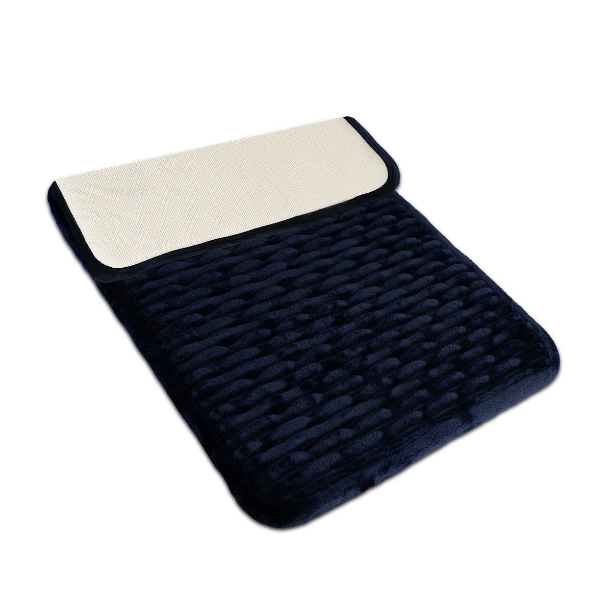 Alfombra de baño textura azul