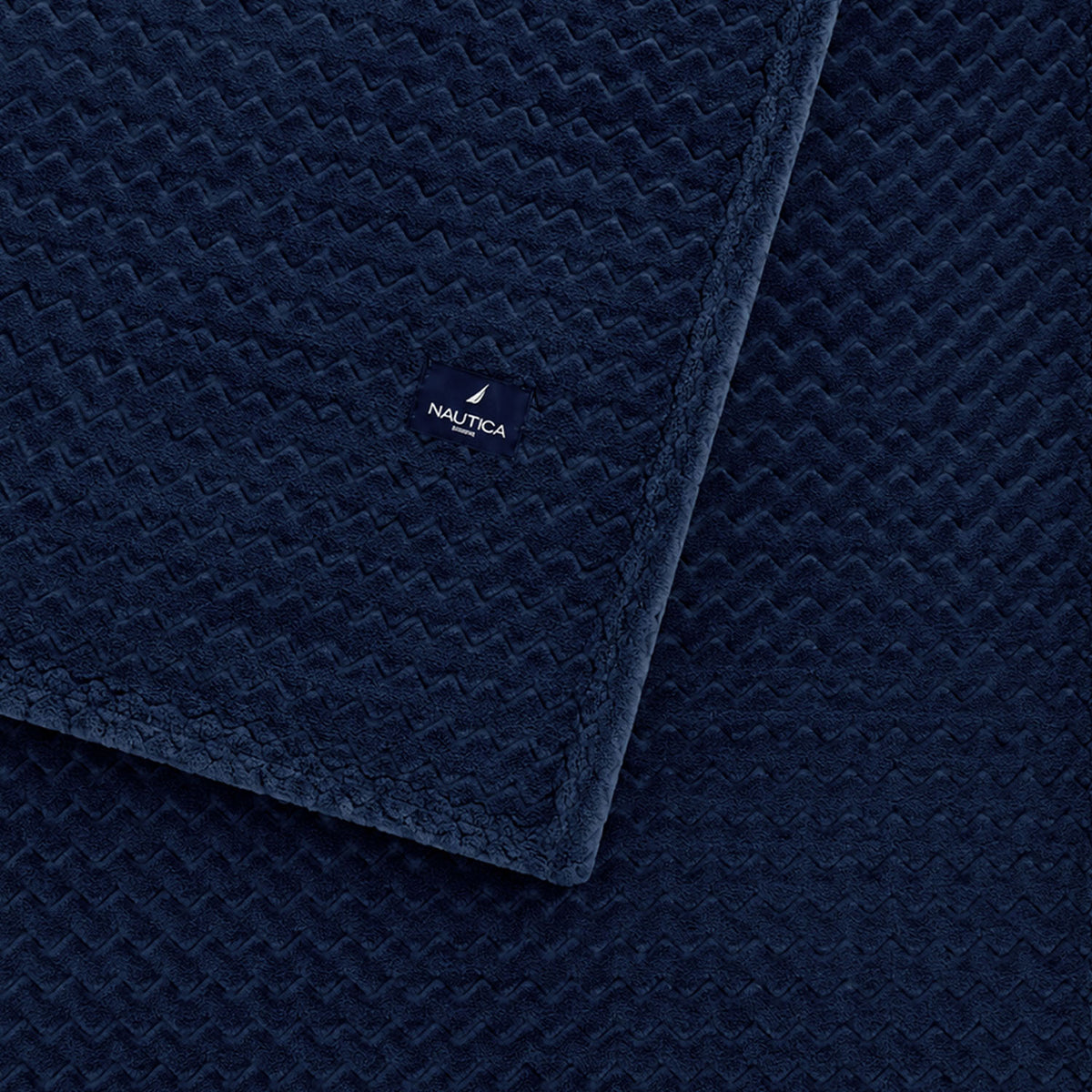Manta de Cama Jacquard azul