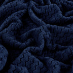 Manta de Cama Jacquard azul