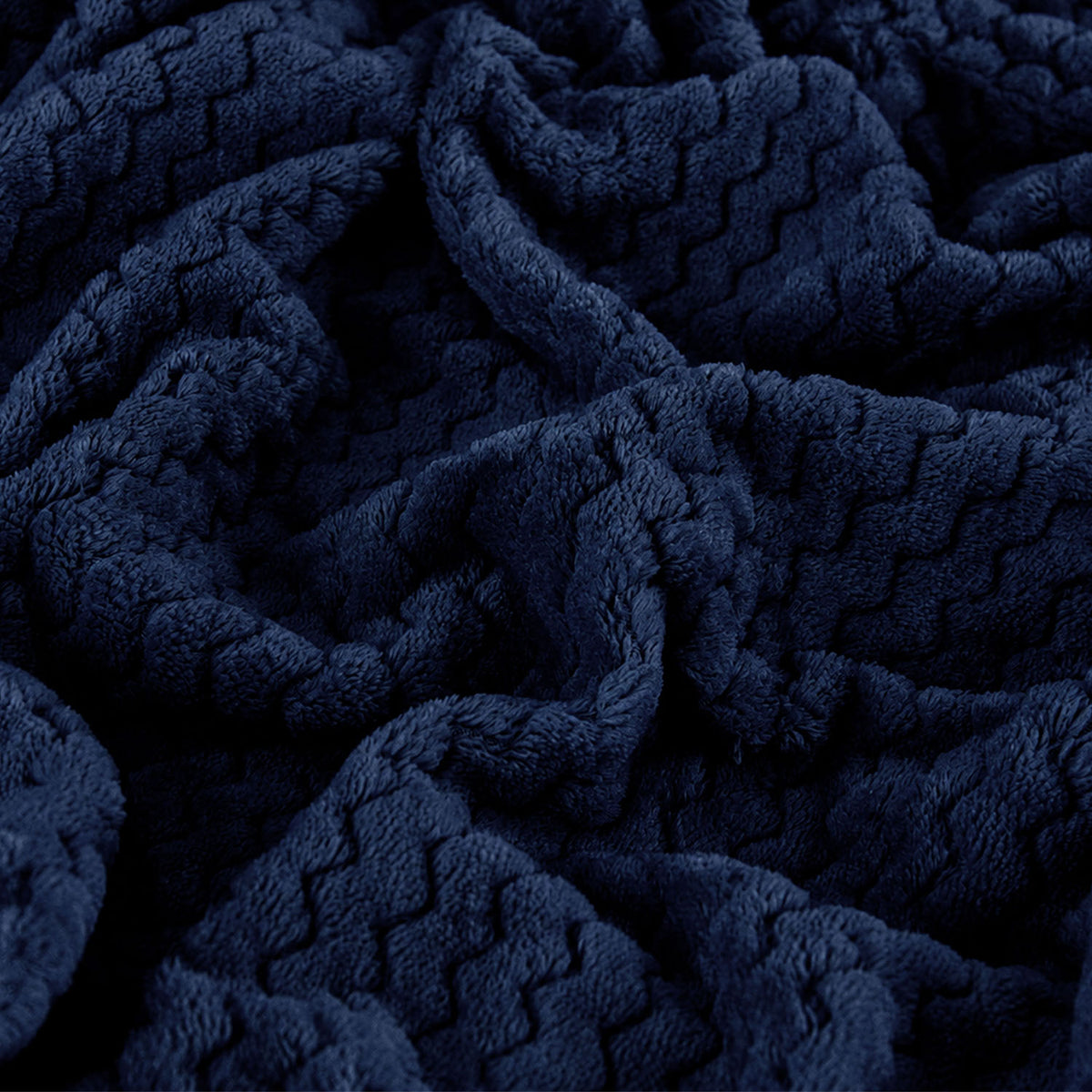 Manta de Cama Jacquard azul