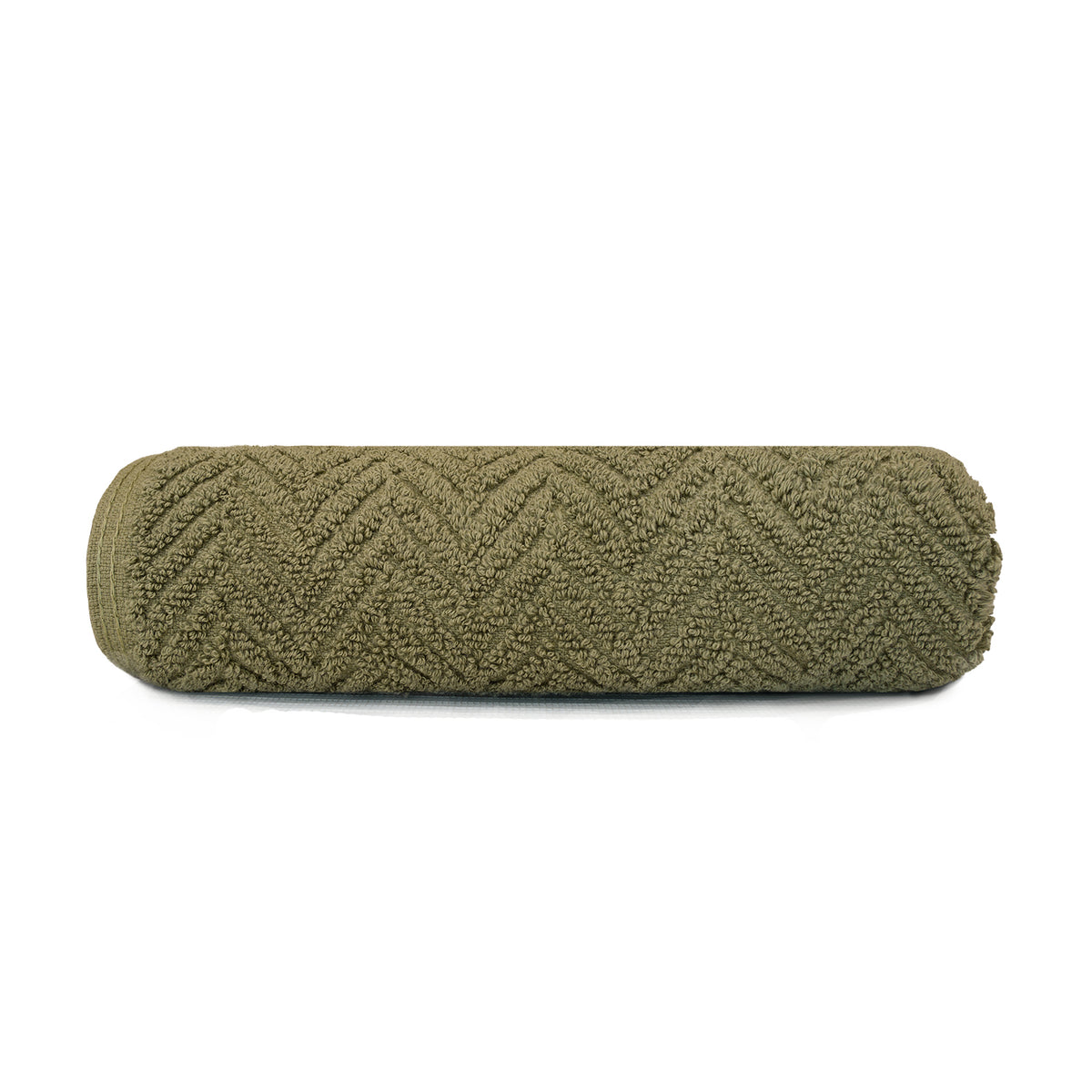 Toalla de mano vis verde oliva