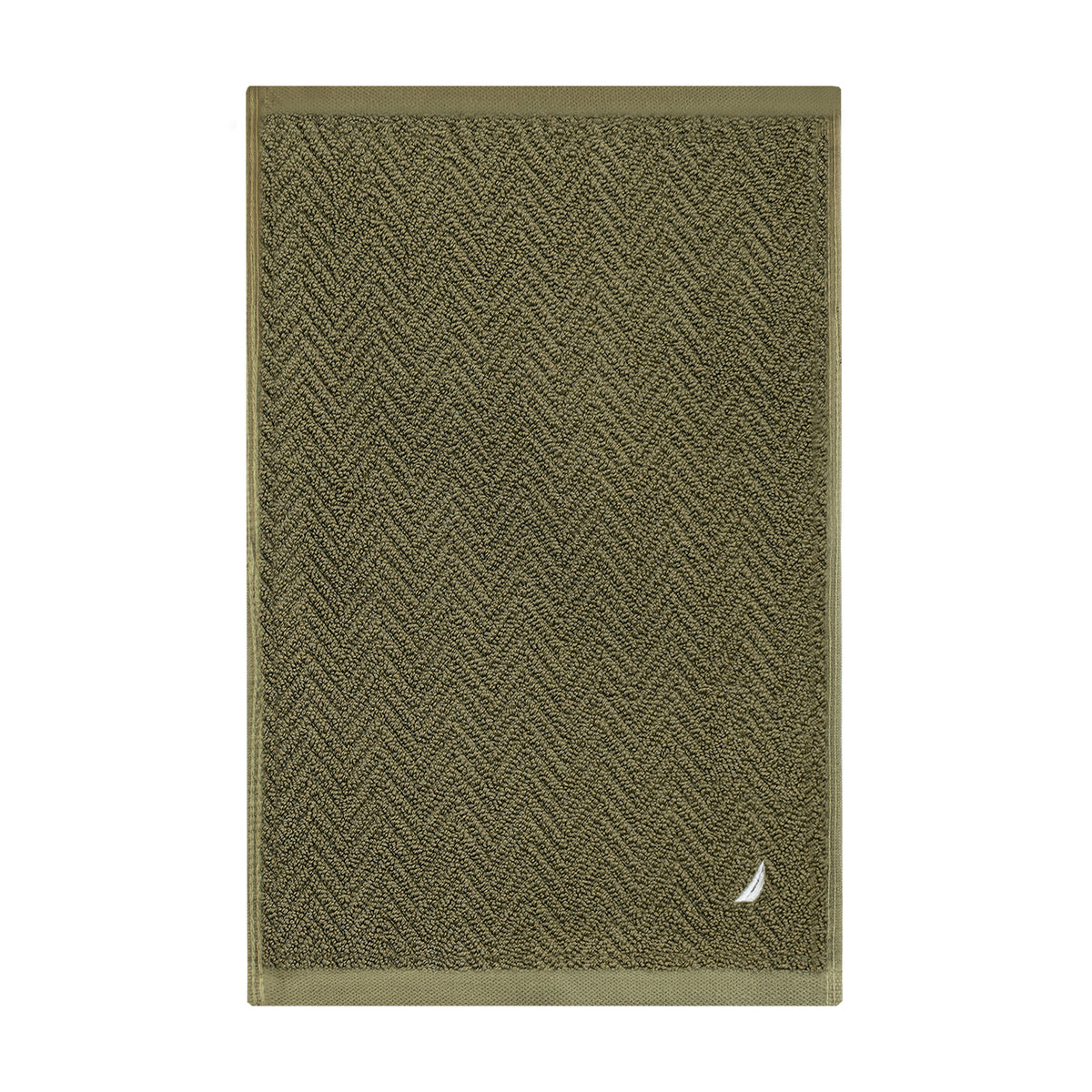 Toalla de mano vis verde oliva