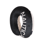 Almohada de viaje Memory Foam negro-blanca Nautica