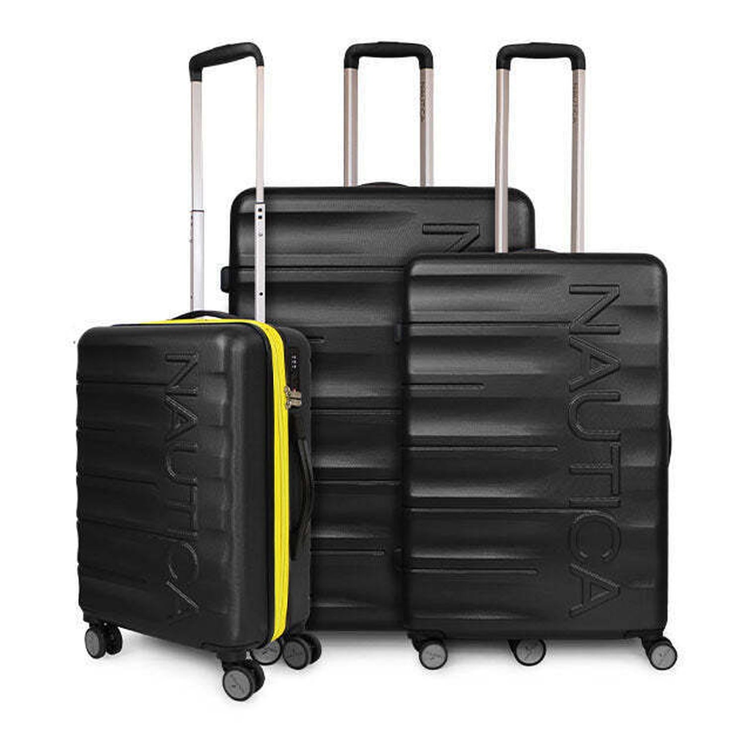 Set 3 maletas S+M+L Ibiza negro