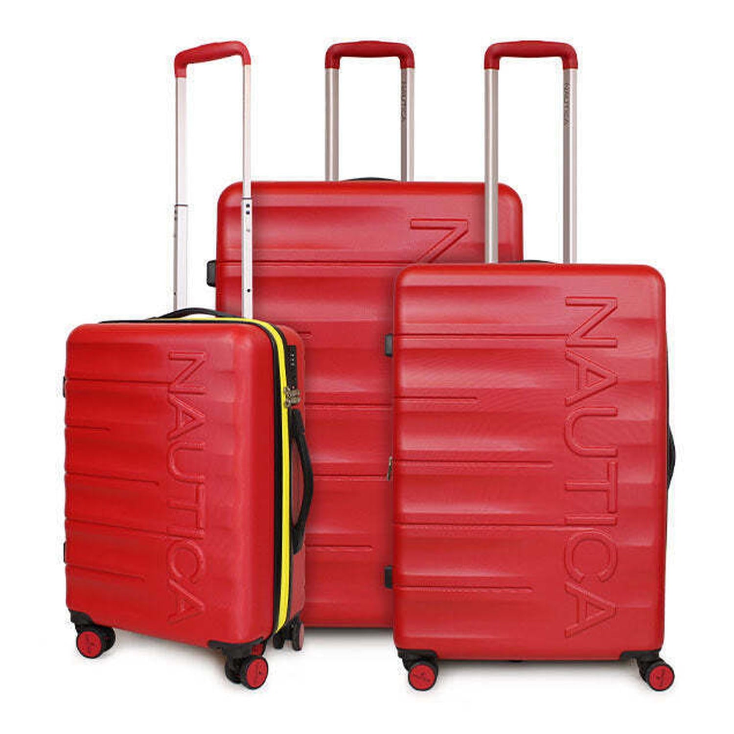 Set 3 maletas S+M+L Ibiza rojo