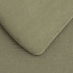 Cubrecama King reversible + Fundas verde oliva