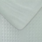 Cubrecama King Reversible + Fundas celeste