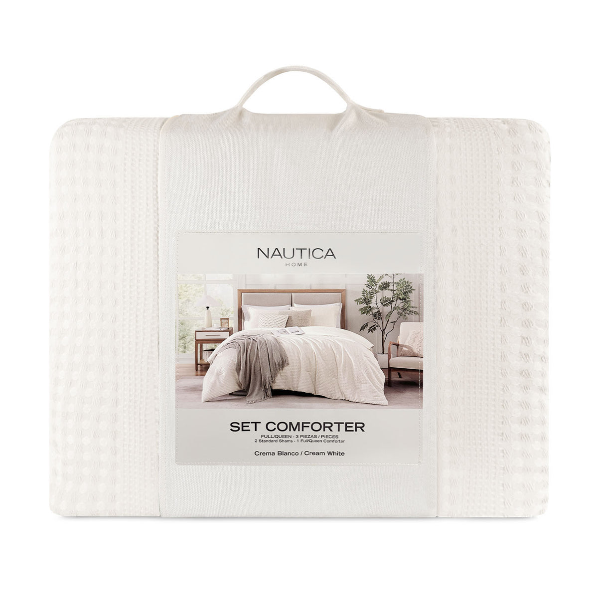 Cubrecama King reversible + Fundas blanco 