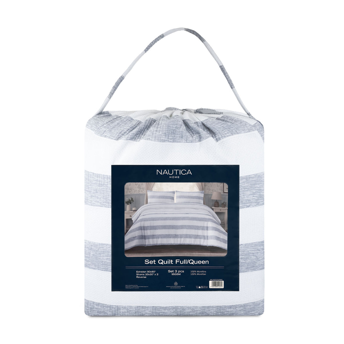 Cubrecama Queen Comforter Reversible + Fundas
