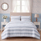 Cubrecama Queen Comforter Reversible + Fundas