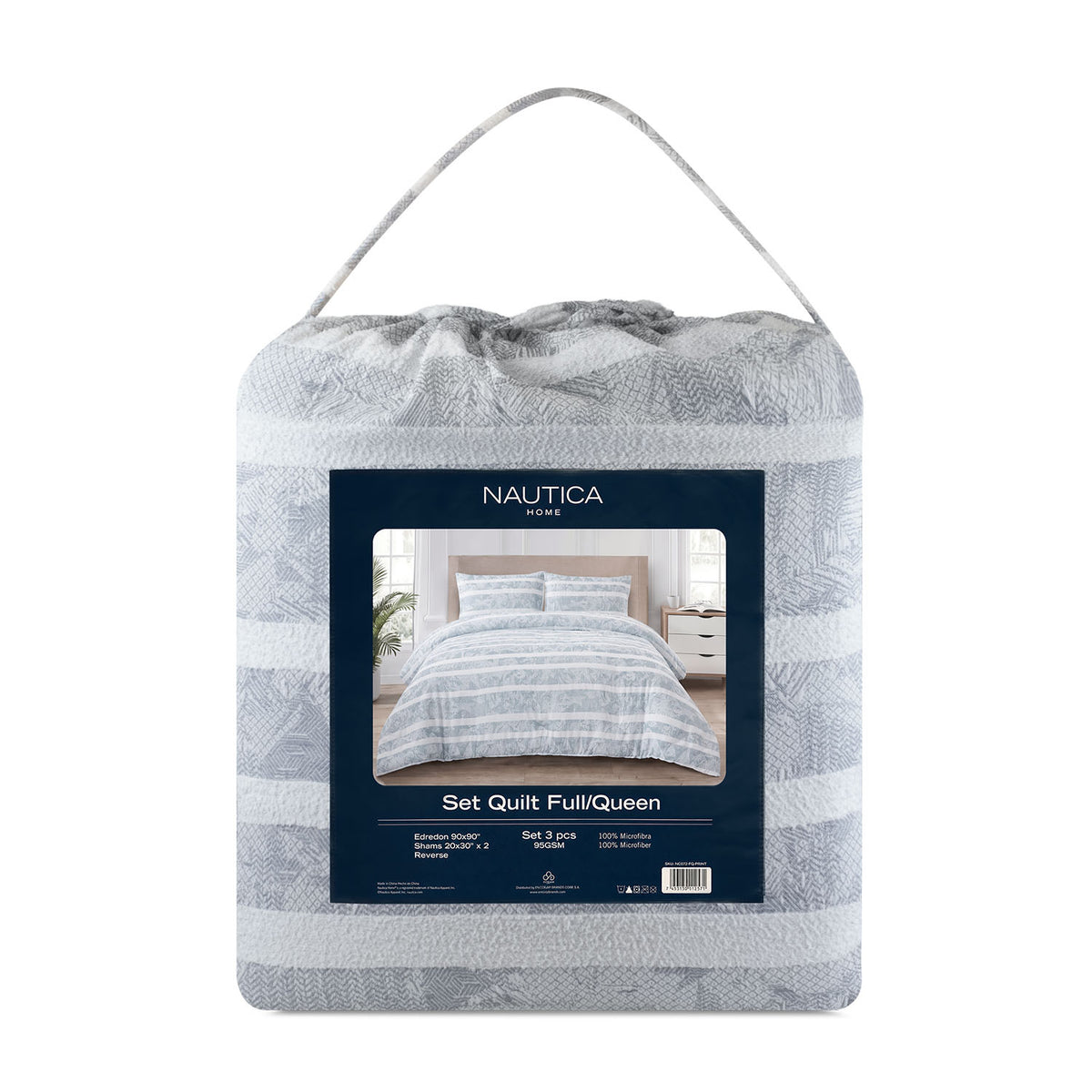 Cubrecama Queen Comforter Reversible + Fundas