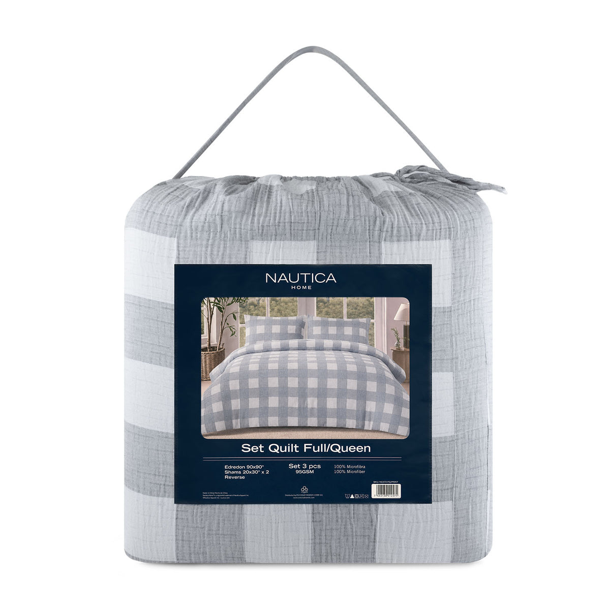 Cubrecama Queen Comforter Reversible + Fundas