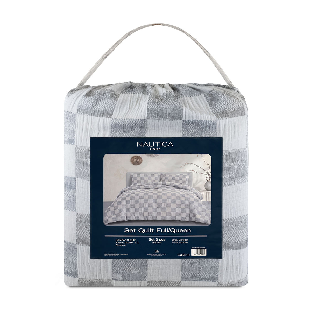 Cubrecama Queen Comforter Reversible + Fundas