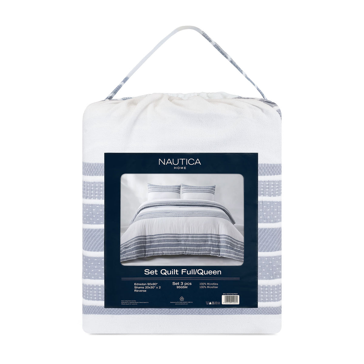 Cubrecama Queen Comforter Reversible + Fundas