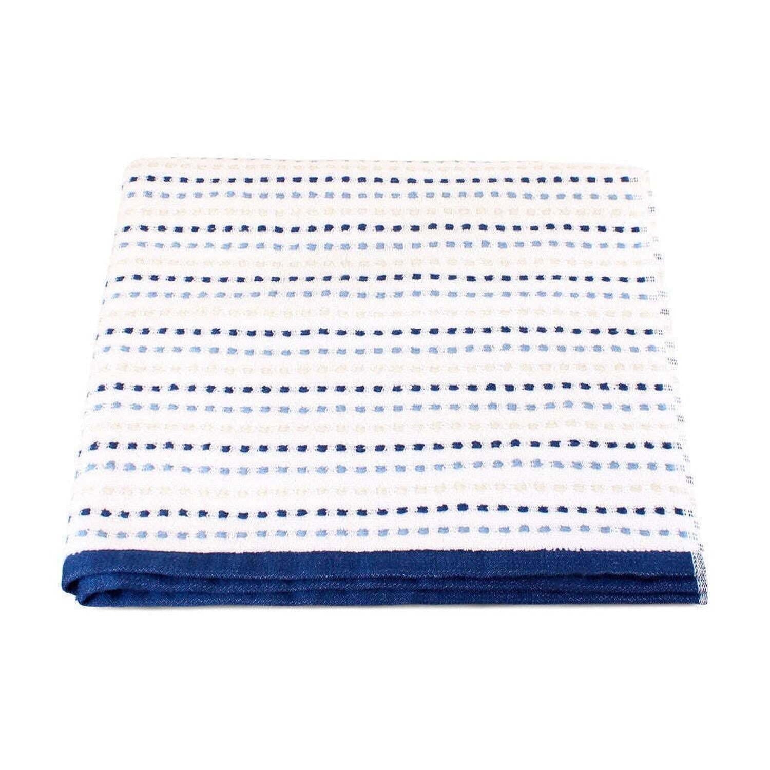 Toalla de baño Stripe azul
