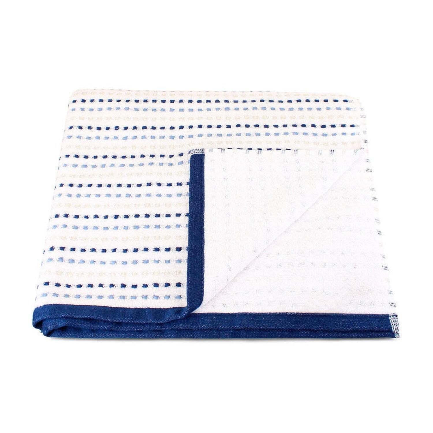 Toalla de baño Stripe azul
