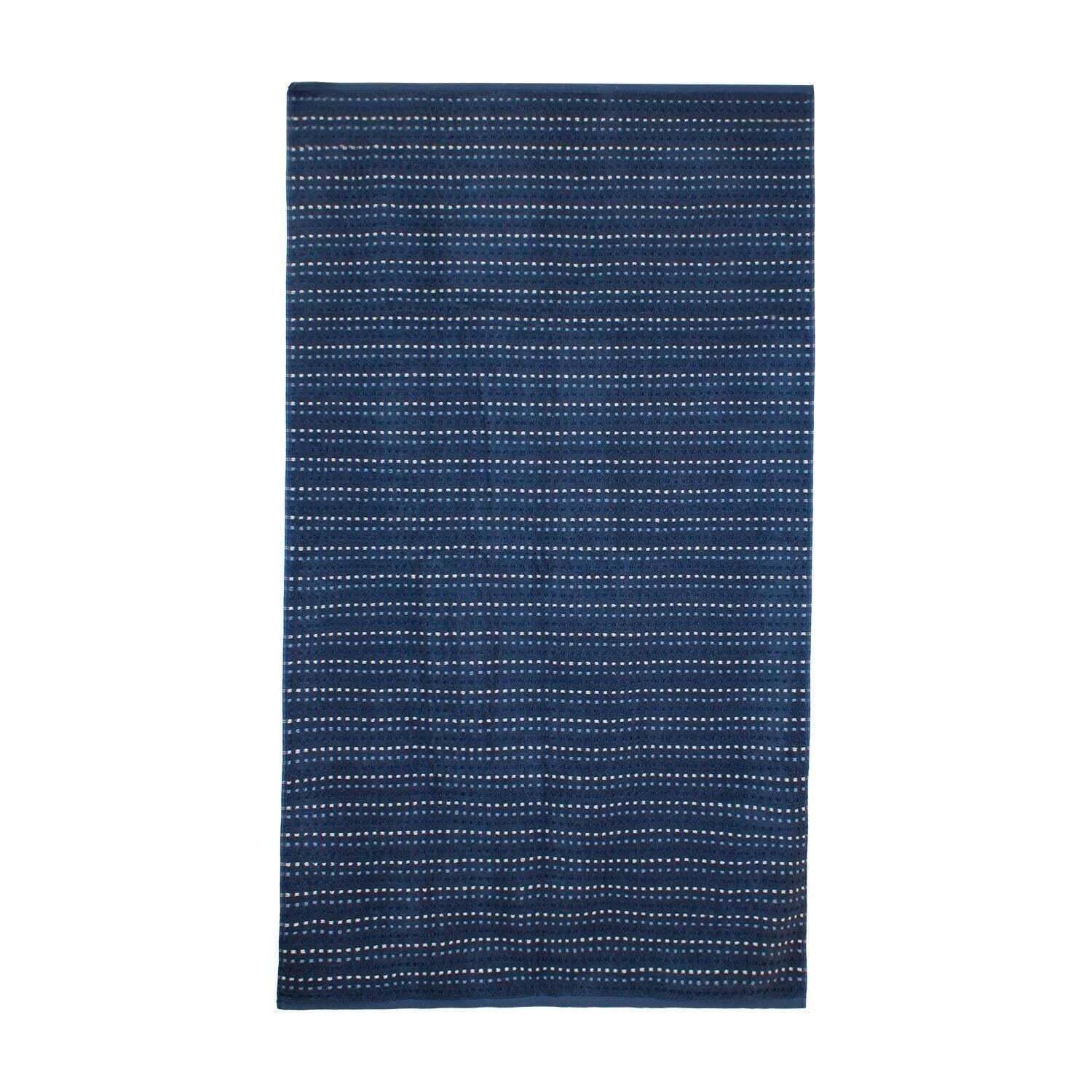 Toalla de baño Stripe azul marino