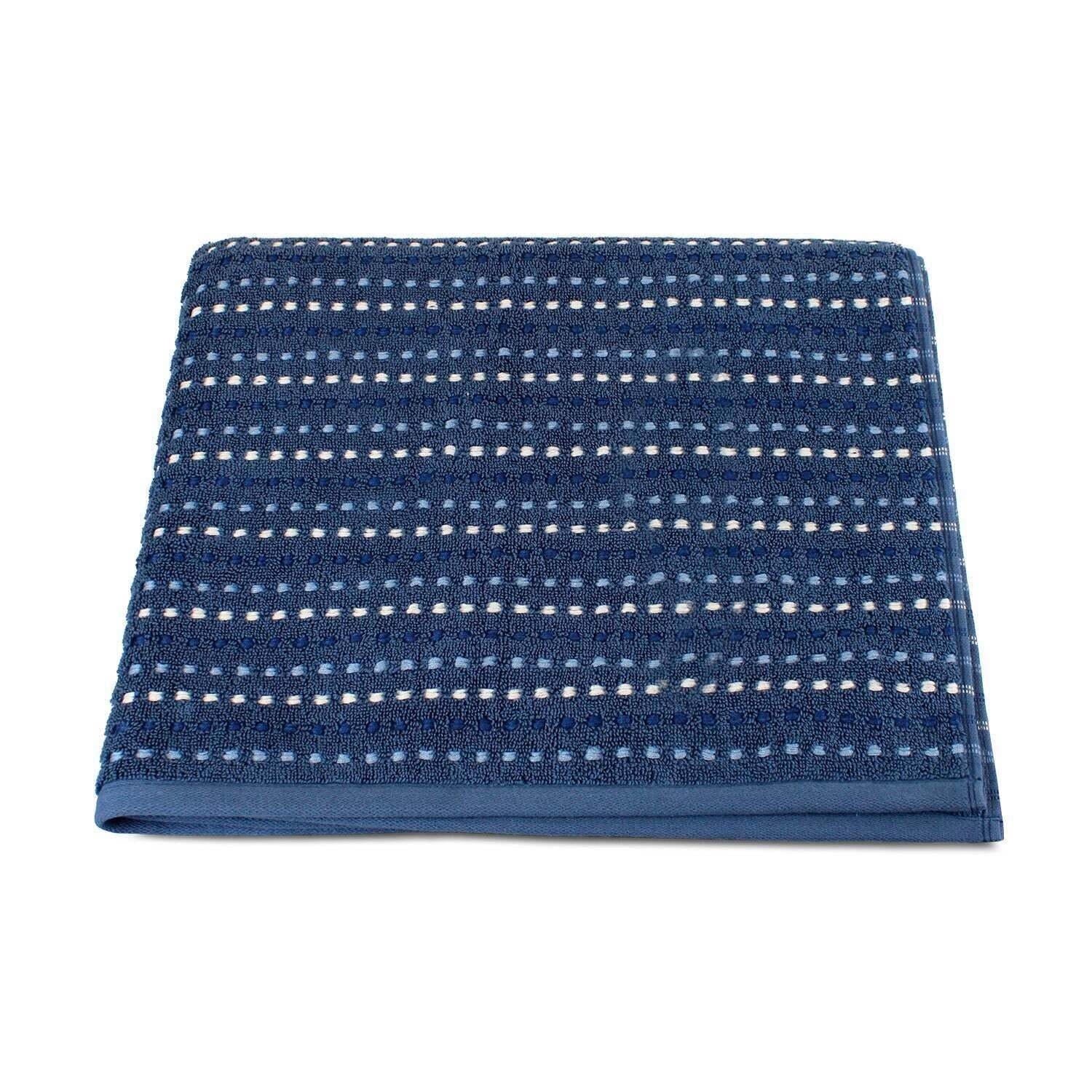 Toalla de baño Stripe azul marino