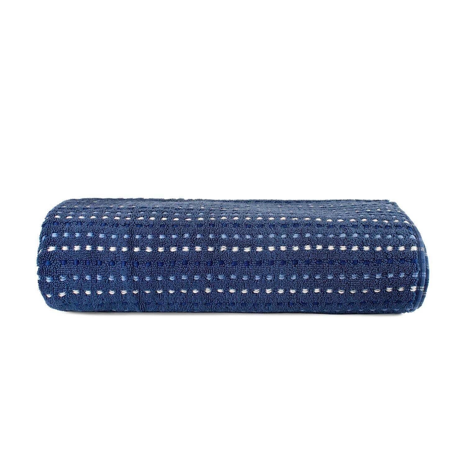 Toalla de baño Stripe azul marino