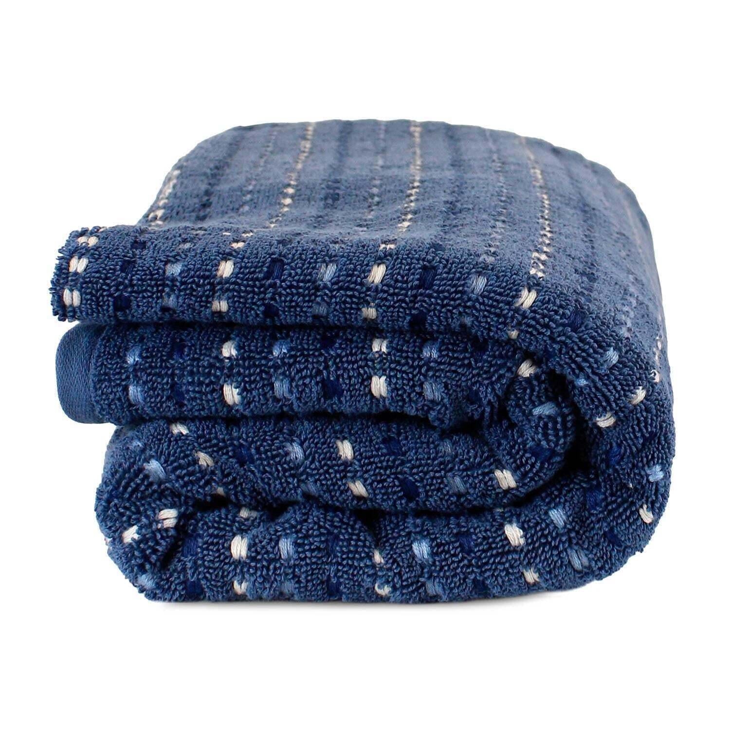 Toalla de baño Stripe azul marino