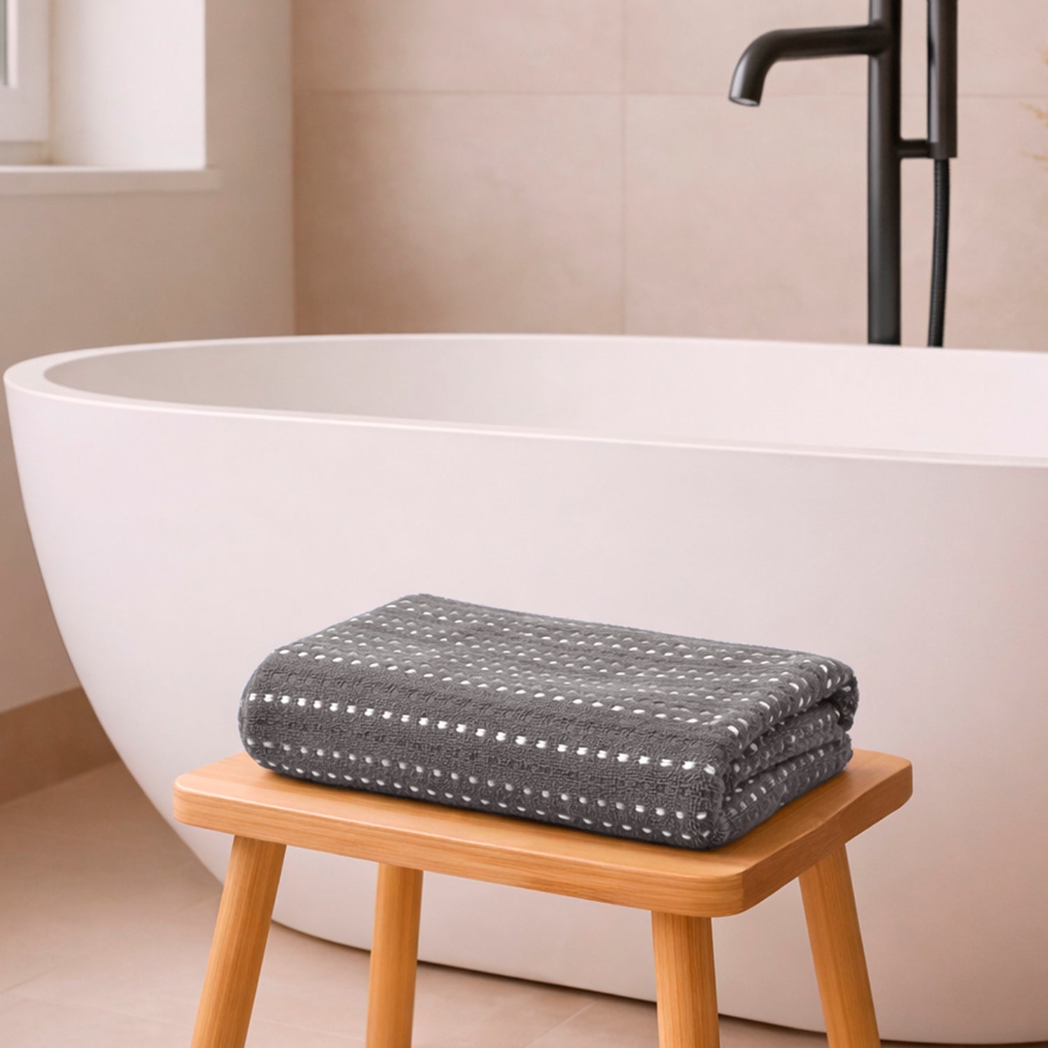 Toalla de baño Gris oscuro