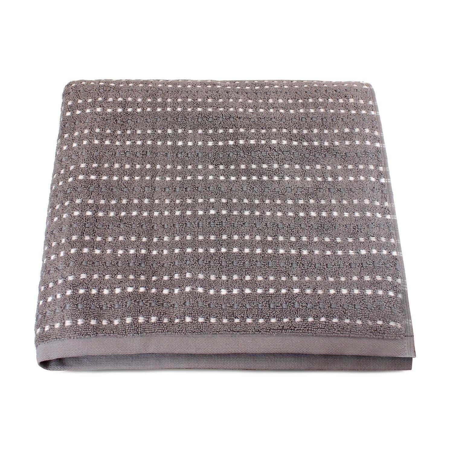 Toalla de baño Stripe gris oscuro