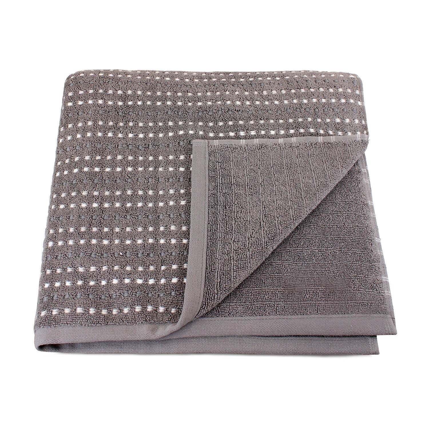 Toalla de baño Stripe gris oscuro
