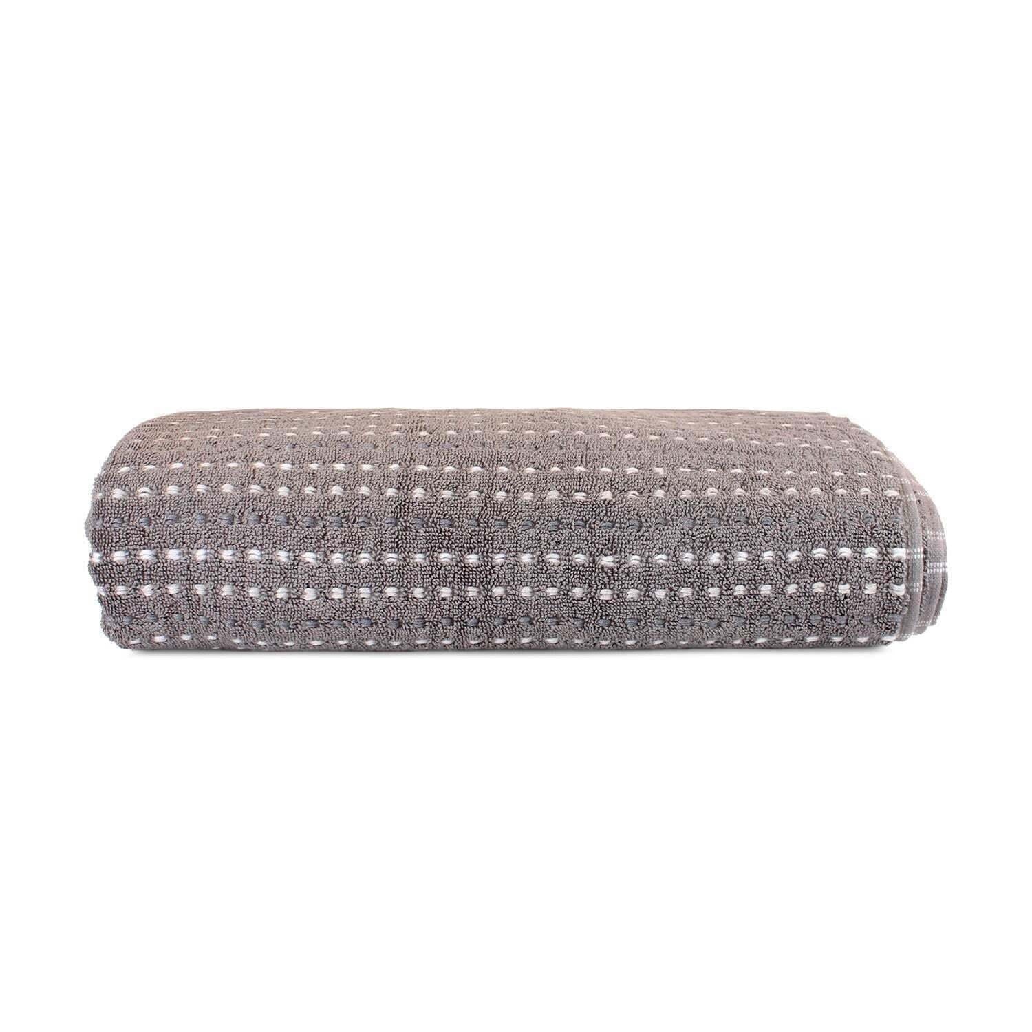 Toalla de baño Stripe gris oscuro
