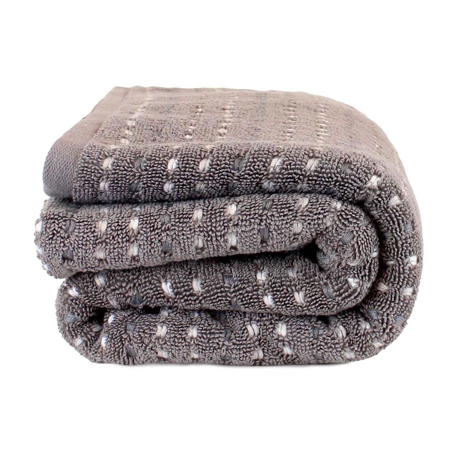 Toalla de baño Stripe gris oscuro
