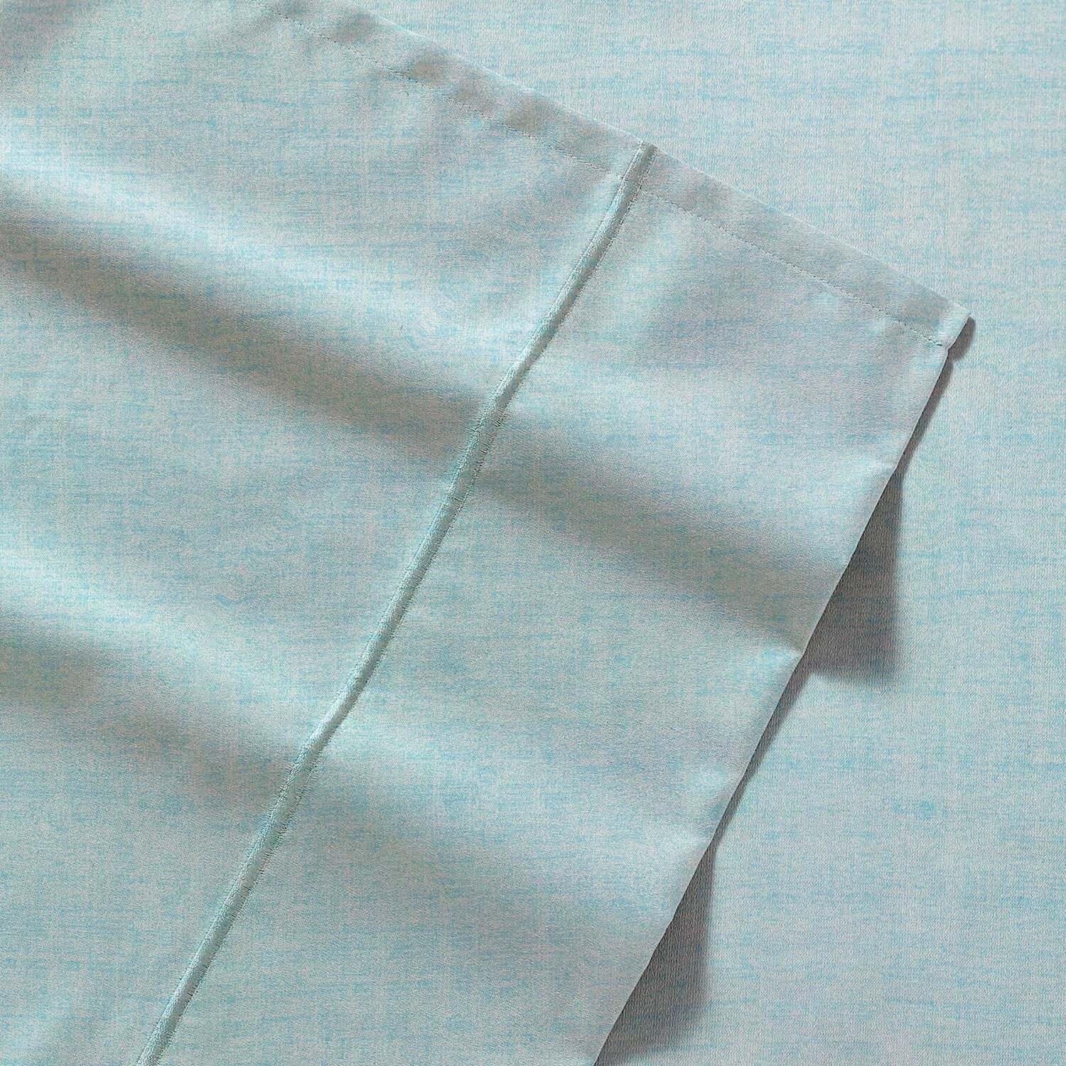 Juego de sábanas 3 piezas 1,5 plazas textura celeste