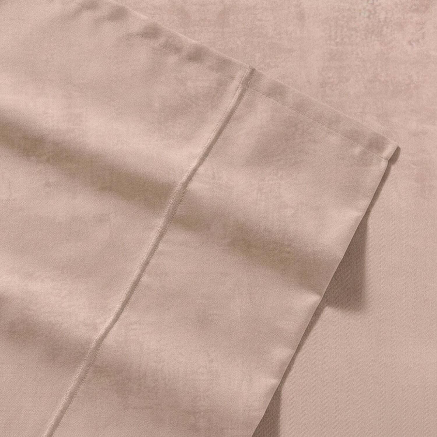 Juego de sábanas 3 piezas 1,5 plazas textura marrón claro