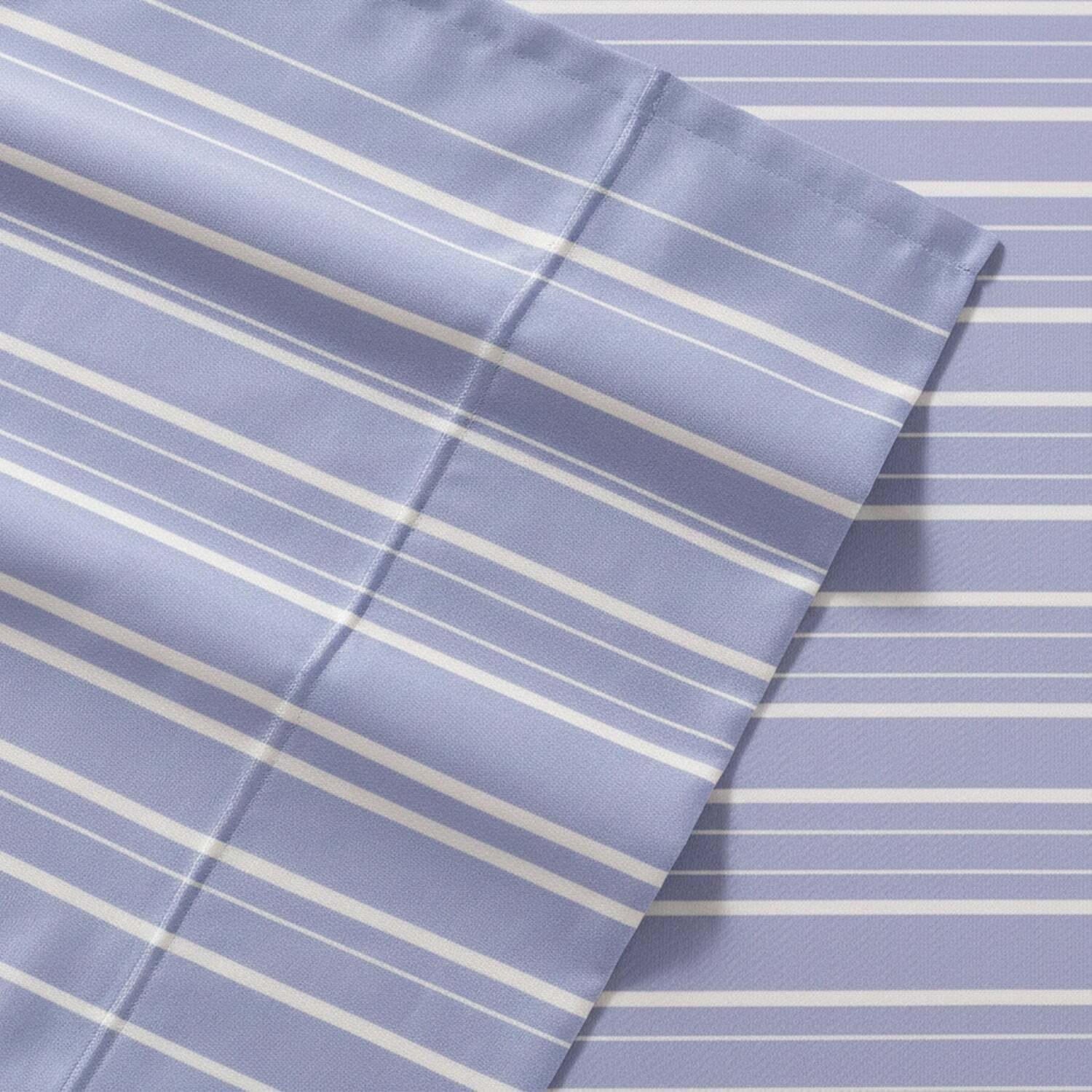 Juego de sábanas 3 piezas 1,5 plazas líneas azul