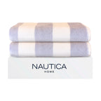2 Toallas de Playa Nautica Home 100% algodón 163x81cm CABANA - Gris