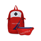 Mochila Atlas + Banano Kappa Nautica - Rojo