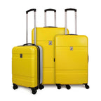 Set 3 maletas S+M+L Bora amarillo