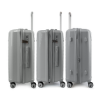 Set 3 Maletas Nautica Niza S+M+L Cabina 10k Mediana 20kg y Grande 23kg gris