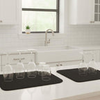 Set de 2 Tapetes de secado Nautica Home alta absorción - Negro