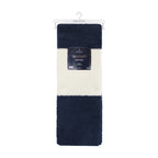 Manta de franela Nautica 127x152 Fluffy suavidad superior azul marino