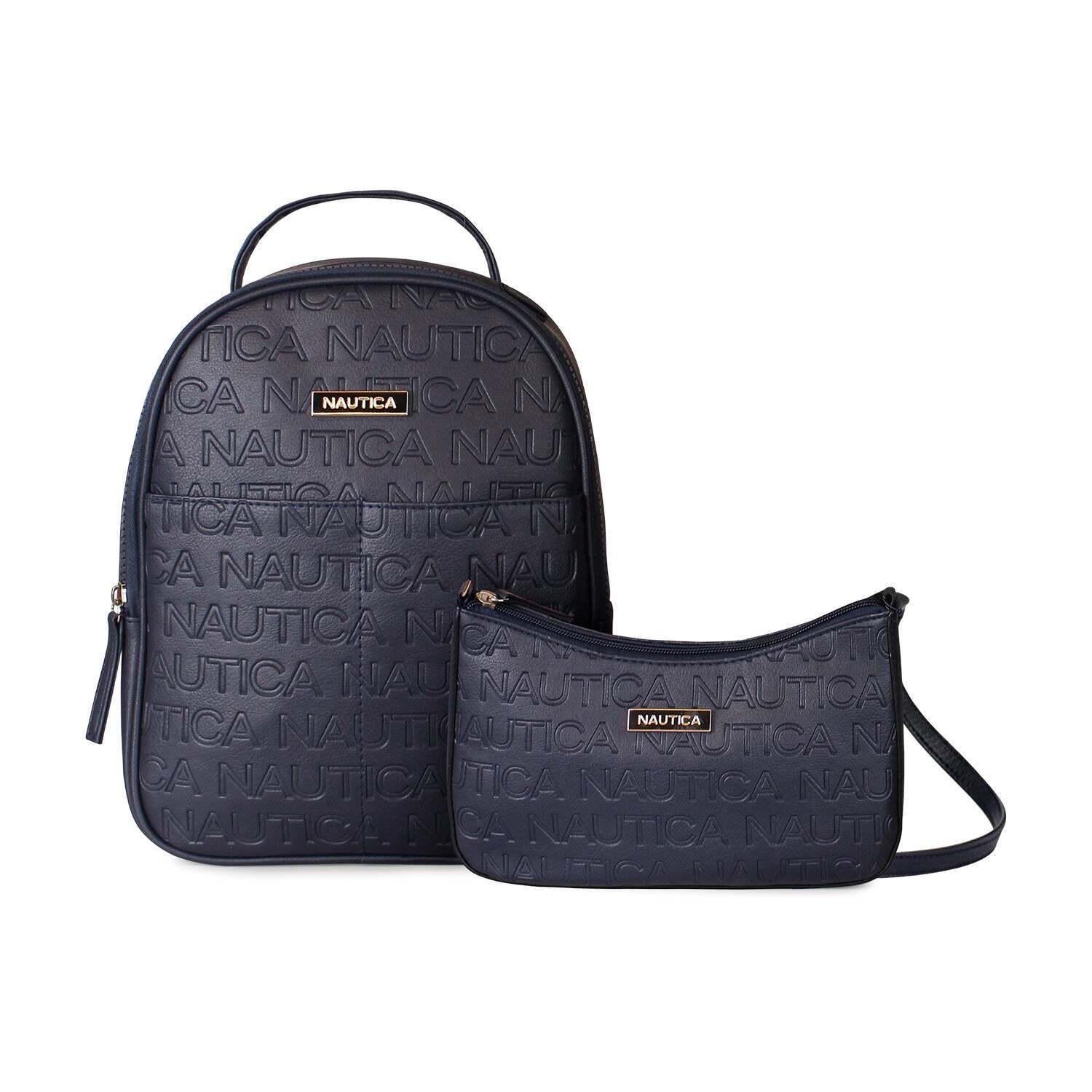 Pack Nautica Mochila Queen + Cartera Lady - Azul