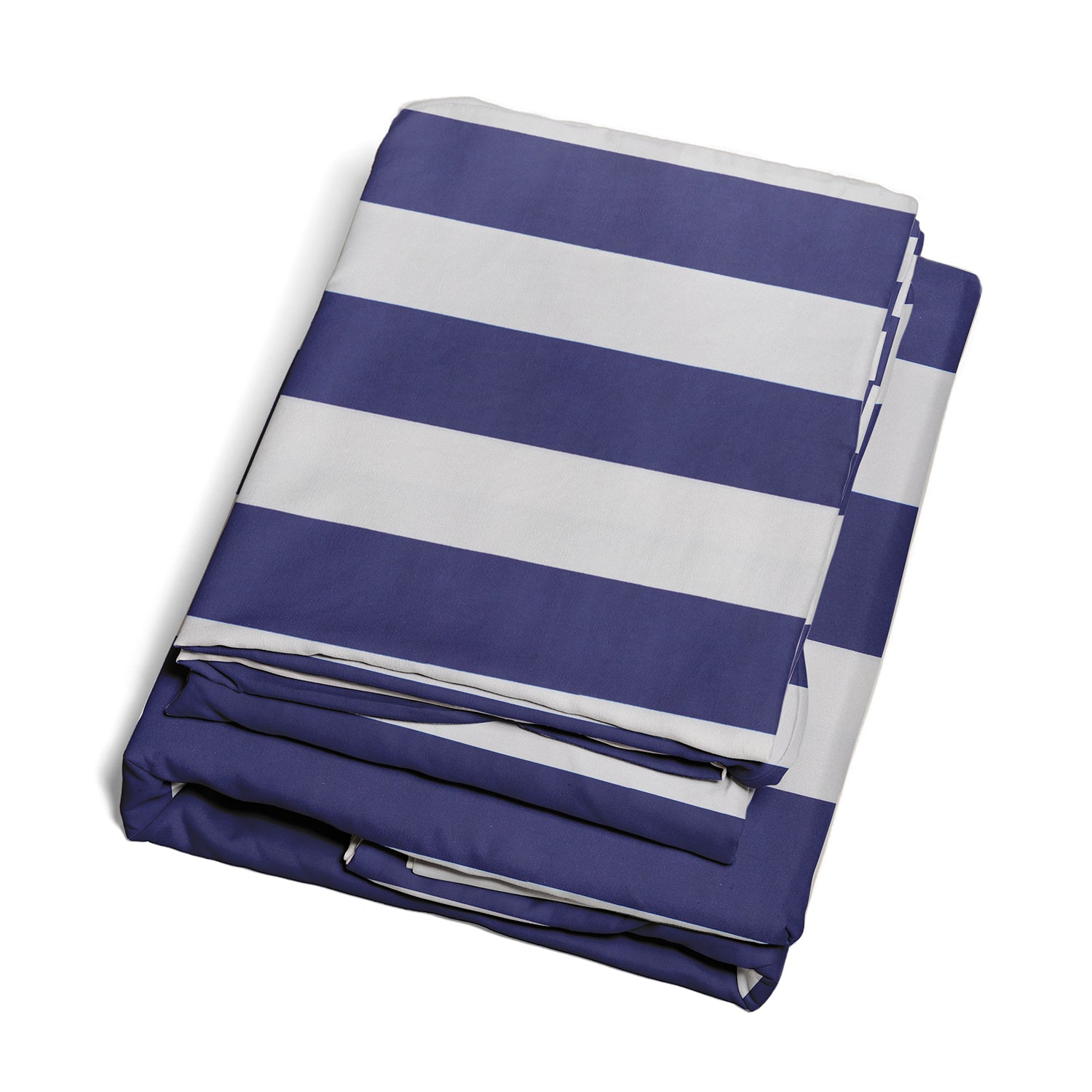 Juego de sábanas Nautica 4 piezas microfibra 2 plazas diseño azul marino