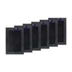 Pack 6 Individuales de mesa Nautica Home 45x30cm negro