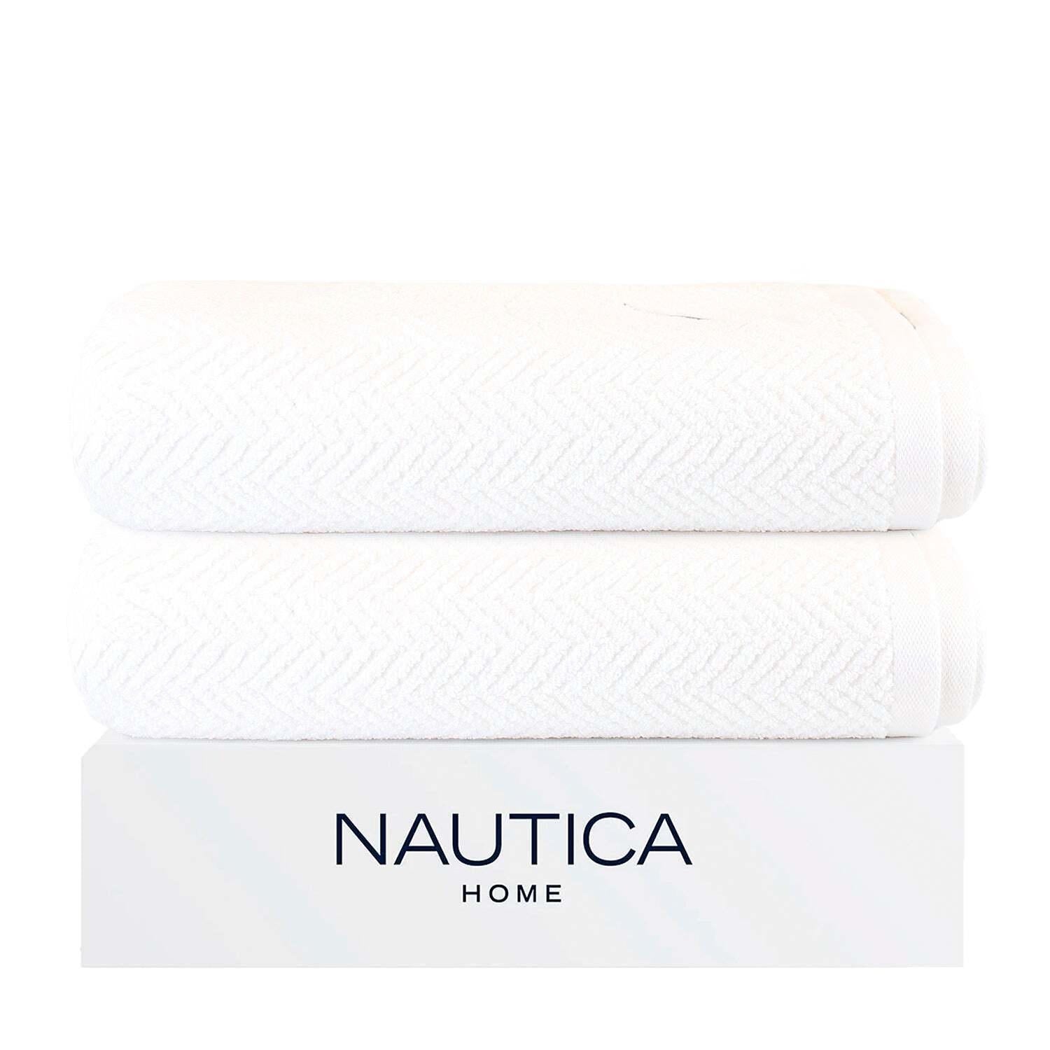 Pack 2 Toalla de Baño VIS Nautica 76x137cm blanco